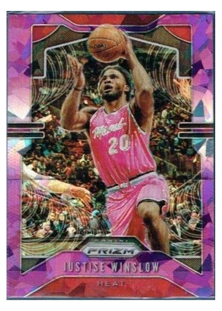 2019-20 Panini Prizm Base Set Justise Winslow Purple Ice Prizm #230 card