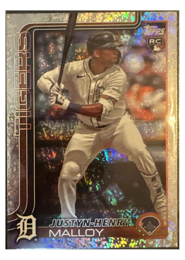 2025 Topps Base Set Justyn-Henry Malloy Holo Foil #269 card