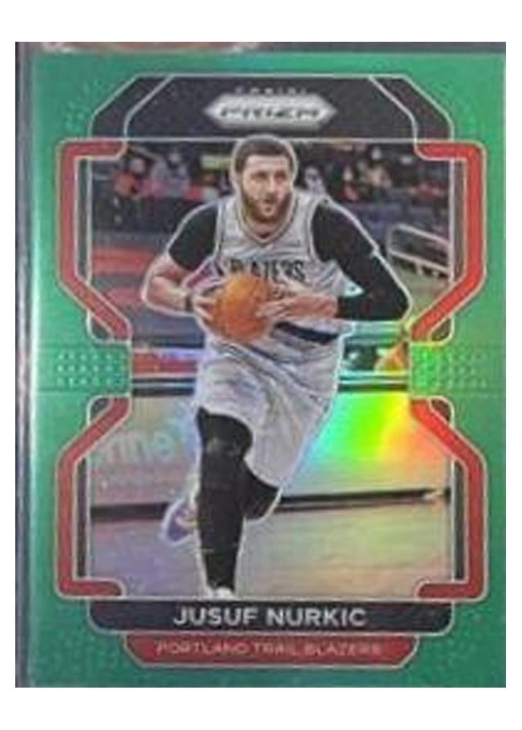 2021-22 Panini Prizm Base Set Jusuf Nurkic Green Prizm #171 card