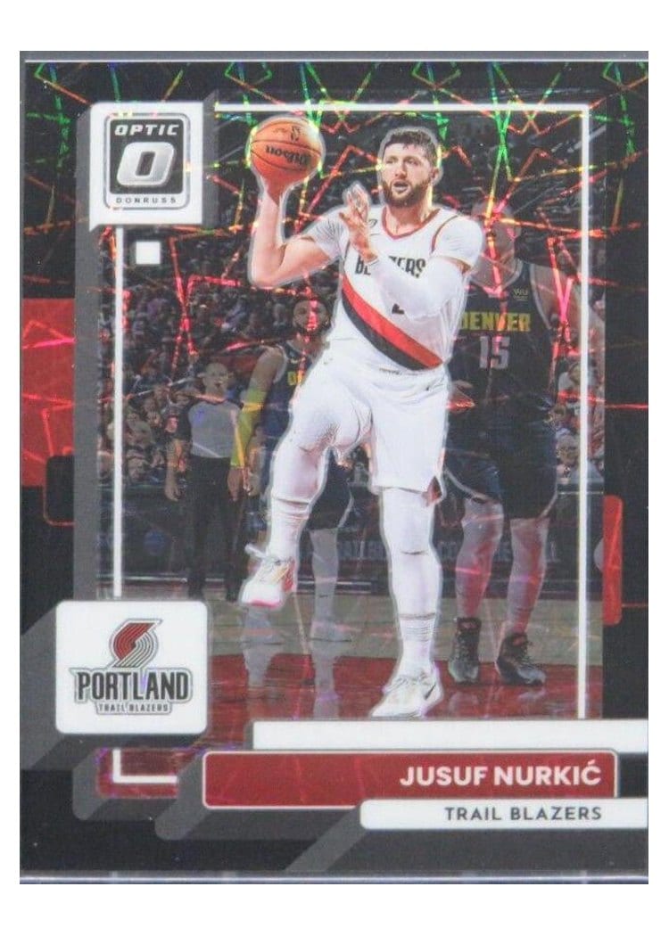 2022-23 Donruss Optic Base Set Jusuf Nurkic Black Velocity #62 card