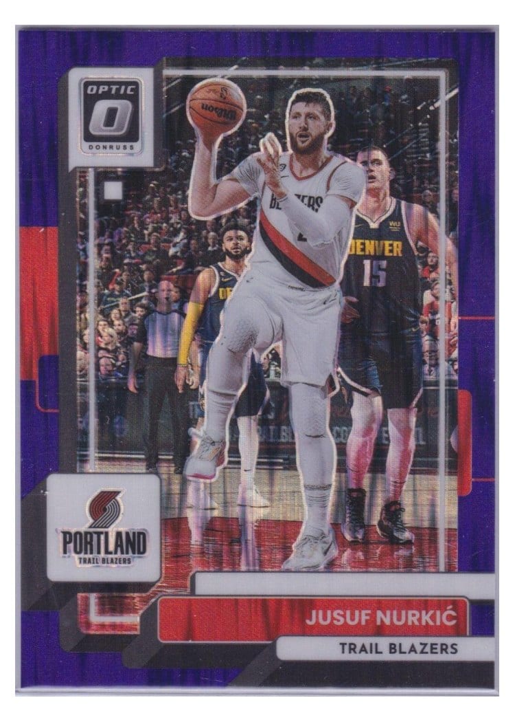 2022-23 Donruss Optic Base Set Jusuf Nurkic Purple #62 card