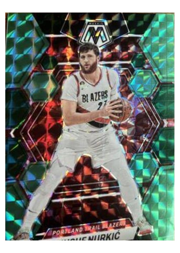 2022-23 Panini Mosaic Base Set Jusuf Nurkic Choice Fusion Green #43 card
