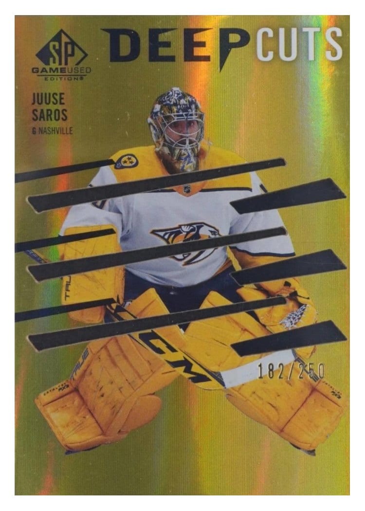 2023-24 SP Game Used Deep Cuts Juuse Saros #DC-50 card