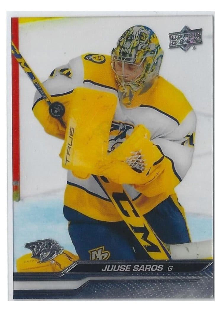2023-24 Upper Deck Base Set Juuse Saros #354 card