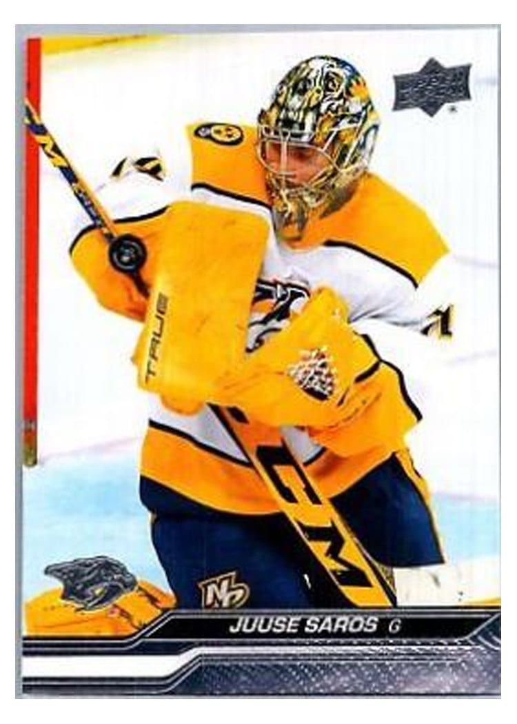 2023-24 Upper Deck Base Set Juuse Saros #354 card