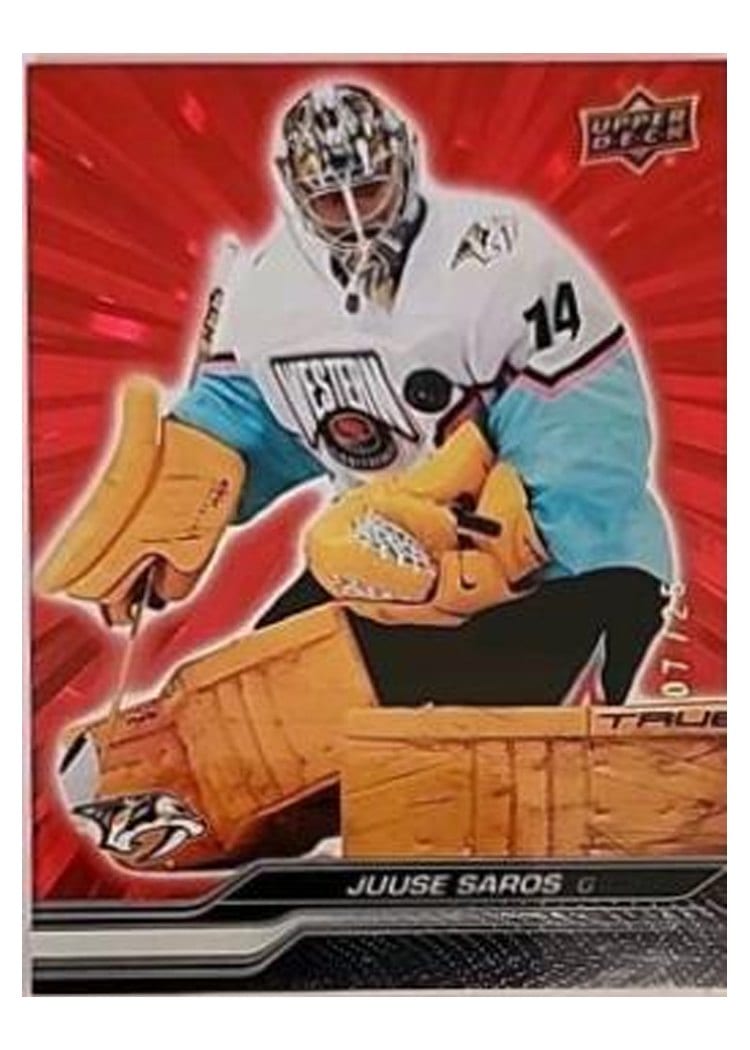 2023-24 Upper Deck Base Set Juuse Saros #676 card