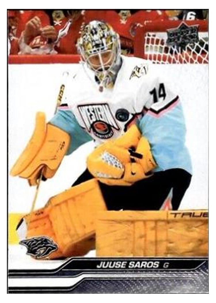 2023-24 Upper Deck Base Set Juuse Saros #676 card