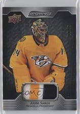 2023-24 Upper Deck Engrained Base Ebony Premium Memorabilia Juuse Saros #55 card