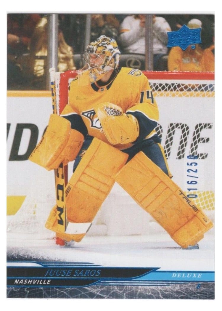 2024-25 Upper Deck Base Set Juuse Saros #346 card