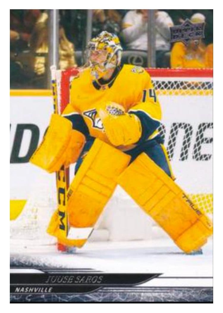 2024-25 Upper Deck Base Set Juuse Saros #346 card
