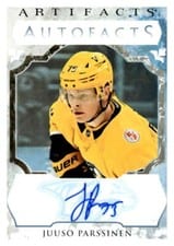 2023-24 Upper Deck Artifacts Autograph Facts Juuso Parssinen #AF-PA card