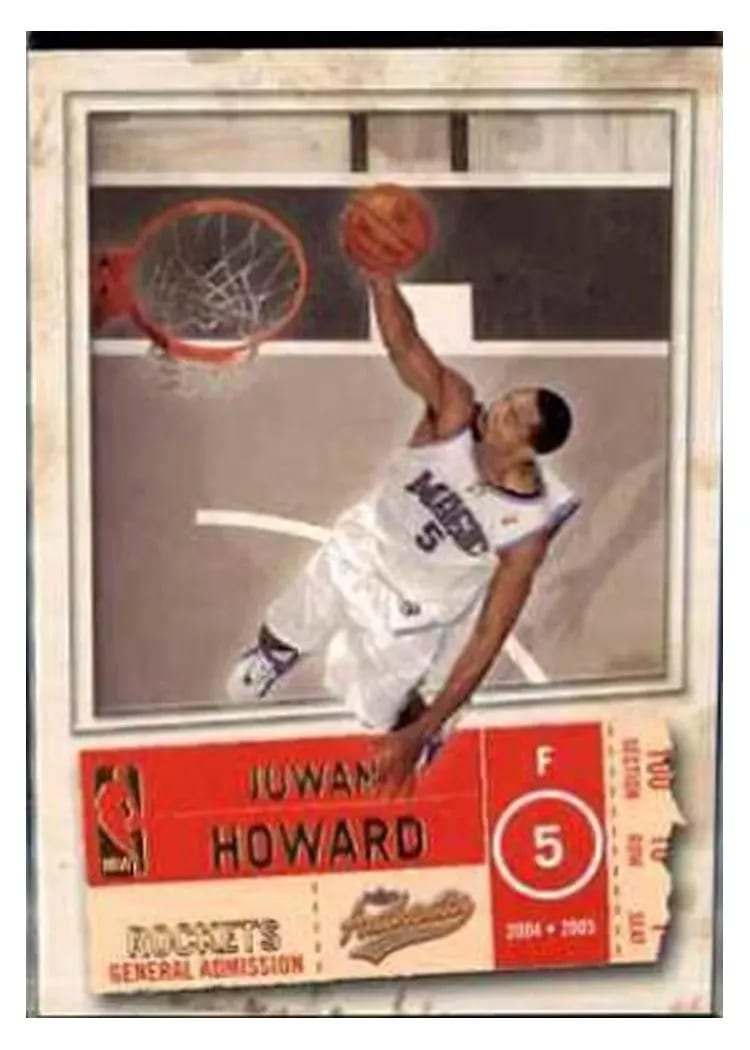 2004 Fleer Authentix Juwan Howard #87 card