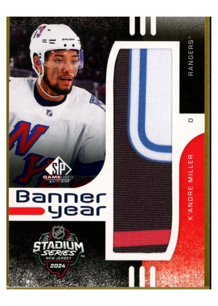 2024-25 SP Game Used 2024 Stadium Series Banner Year Relics K'Andre Miller #BYSS-KM card