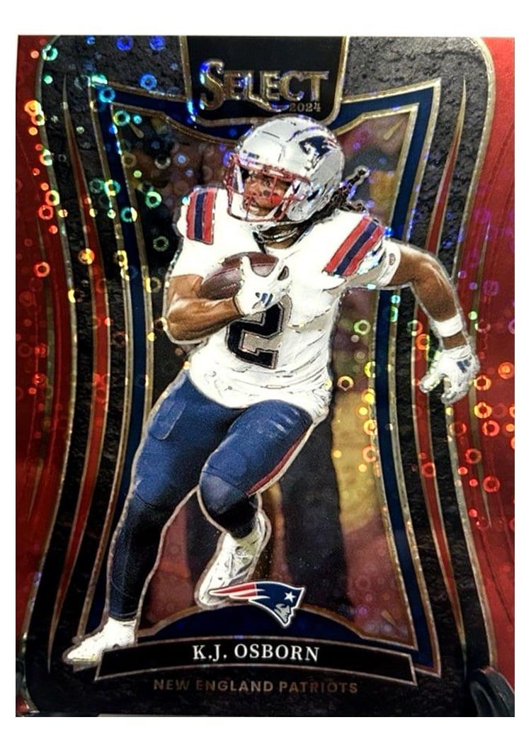 2024 Panini Select Base Set K.J. Osborn Red Disco Prizm #356 card