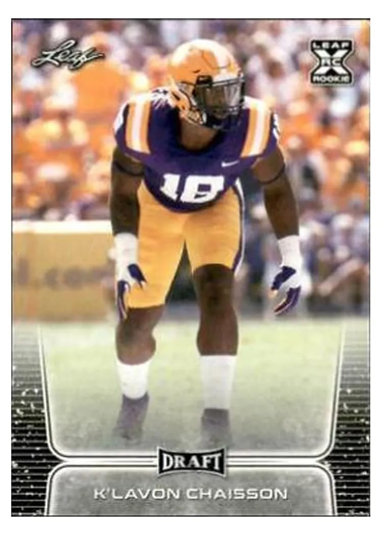 2020 Leaf Draft K'Lavon Chaisson #42 card