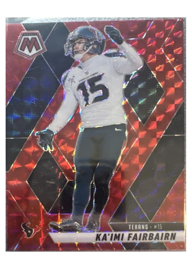2025 Panini Mosaic Base Set Ka'imi Fairbairn Red Sparkle #169 card