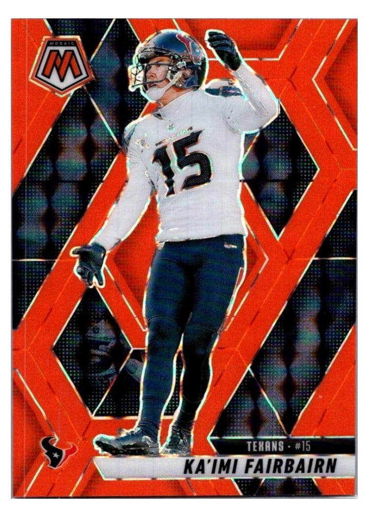 2025 Panini Mosaic Base Set Ka'imi Fairbairn Orange Fluorescent #169 card