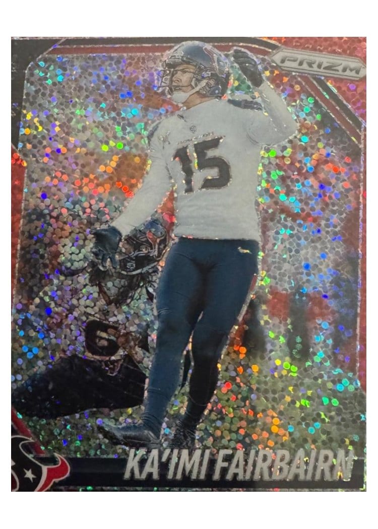 2025 Panini Prizm Base Set Ka'imi Fairbairn Red Sparkle #148 card