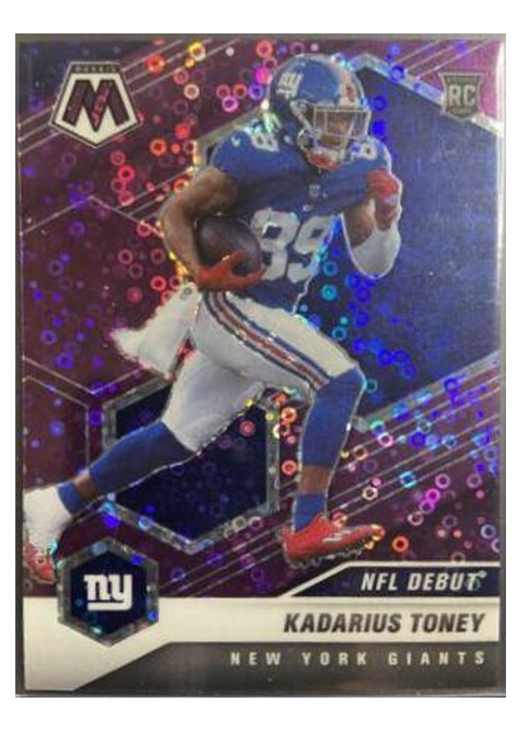 2021 Panini Mosaic Base Set Kadarius Toney No Huddle Purple Mosaic #251 card