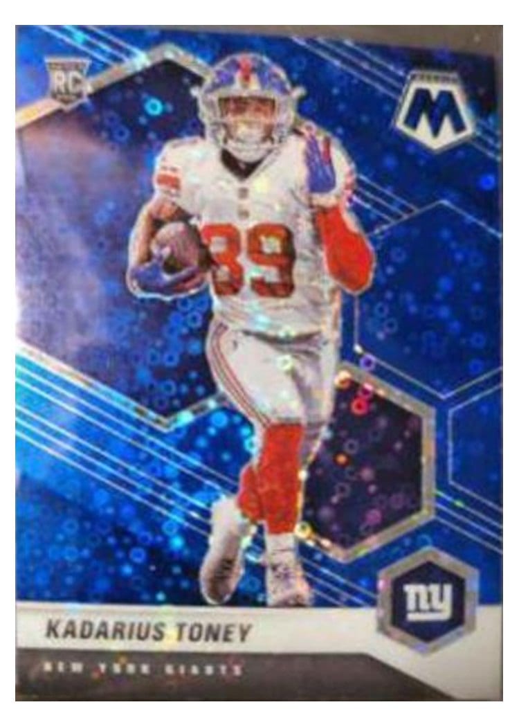 2021 Panini Mosaic Base Set Kadarius Toney No Huddle Blue Mosaic #312 card