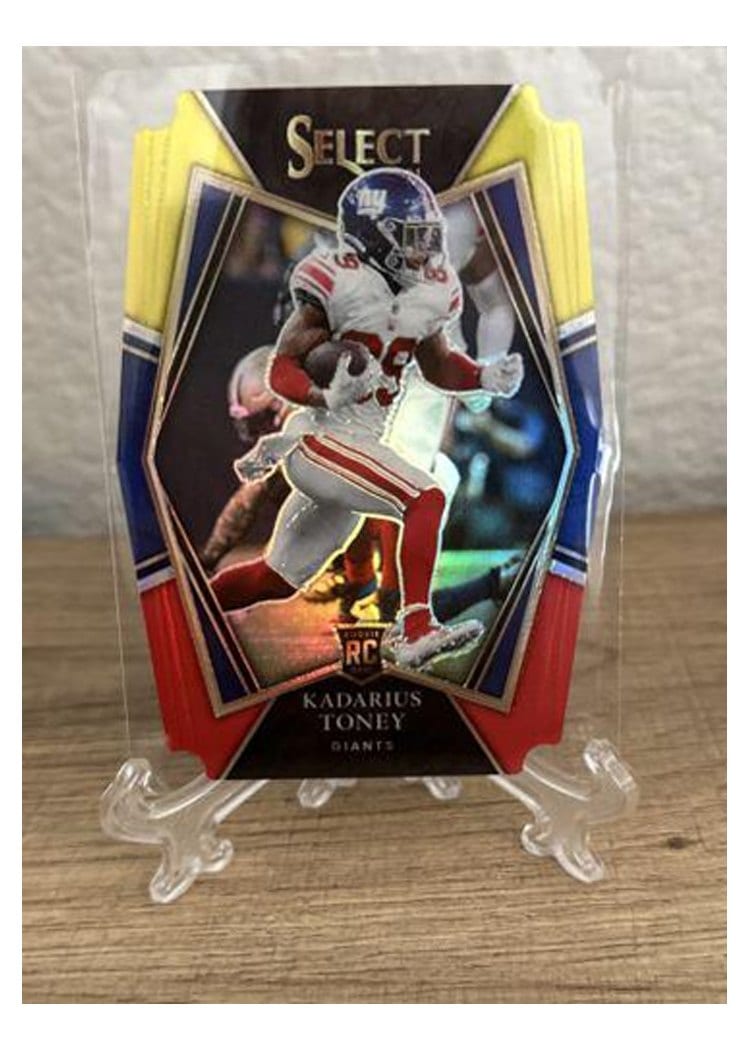 2021 Panini Select Base Set Kadarius Toney Red and Yellow Die Cut #152 card