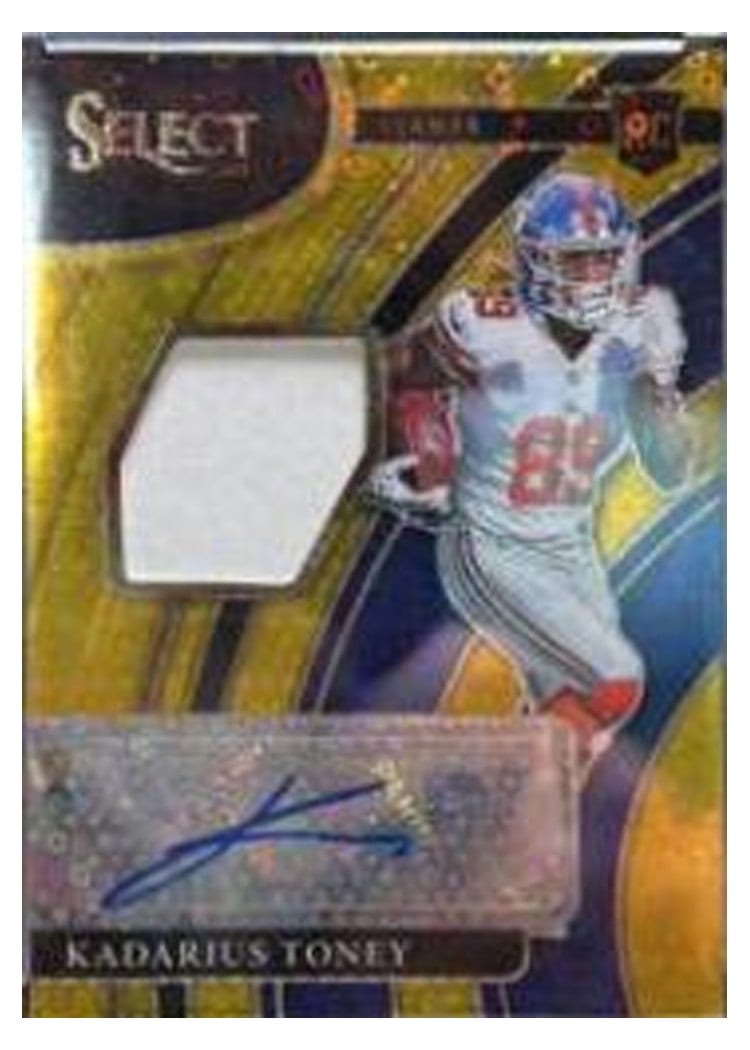 2021 Panini Select Base Set Kadarius Toney Gold Disco #252 card