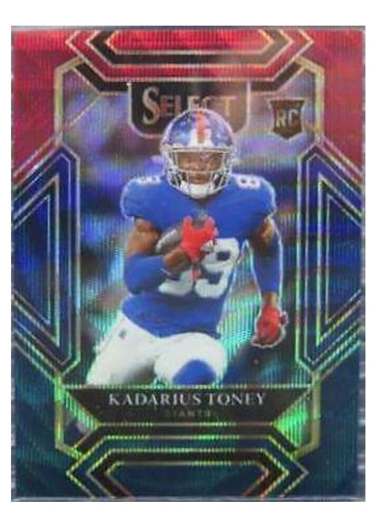 2021 Panini Select Base Set Kadarius Toney Tri Color #252 card