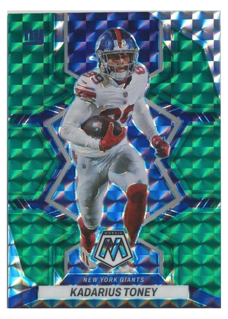 2022 Panini Mosaic Base Set Kadarius Toney #148 card