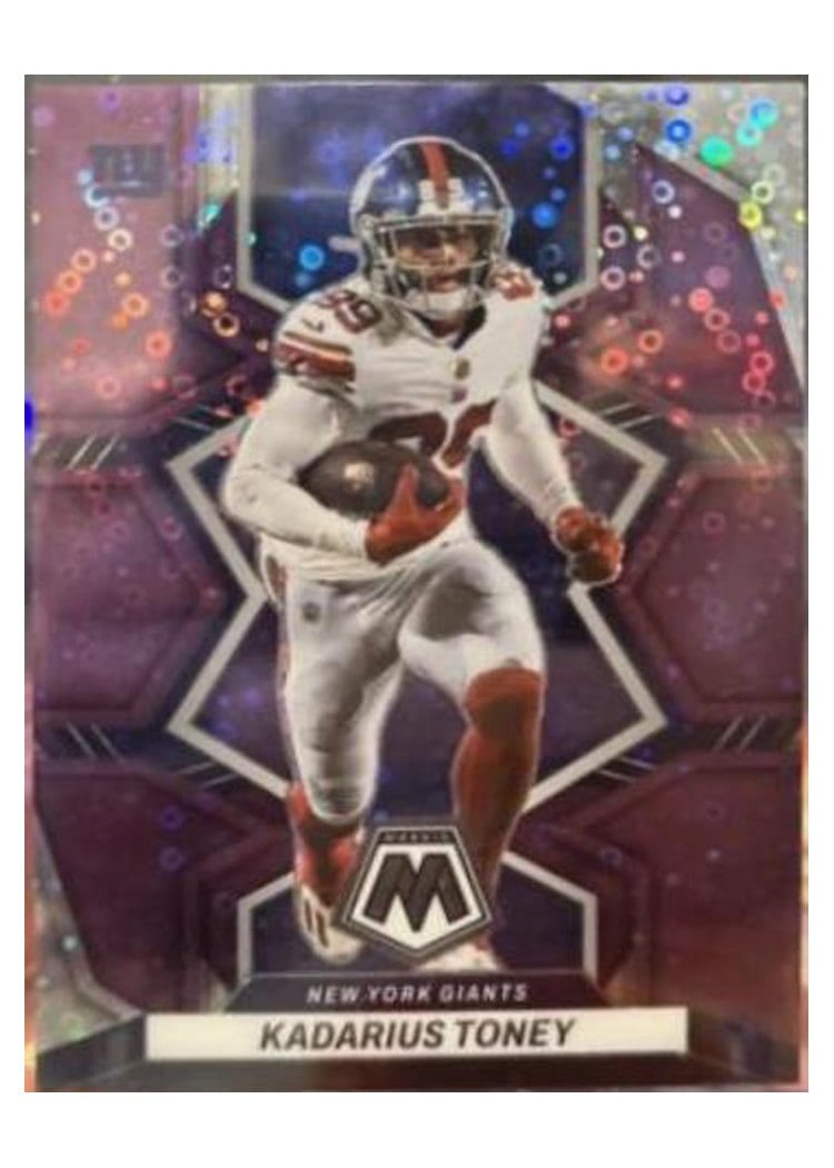 2022 Panini Mosaic Base Set Kadarius Toney No Huddle Purple #148 card