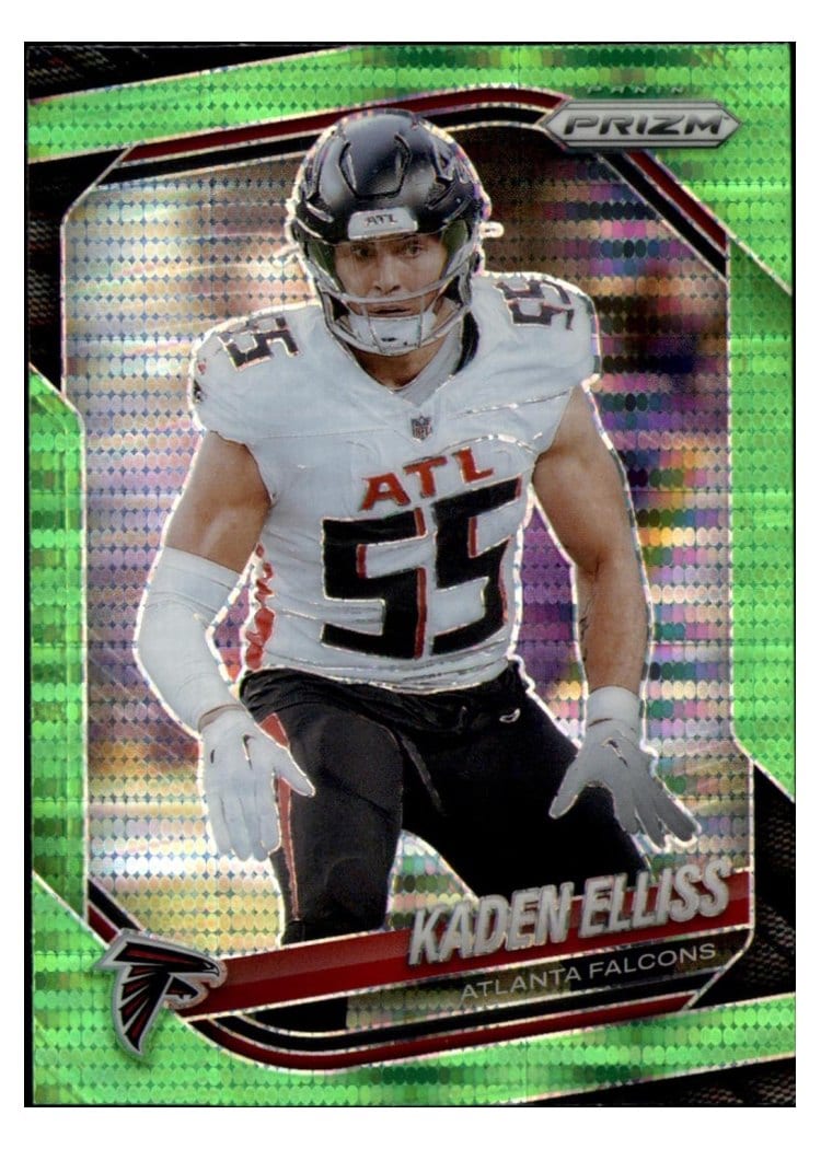 2025 Panini Prizm Base Set Kaden Elliss Neon Green Pulsar #11 card