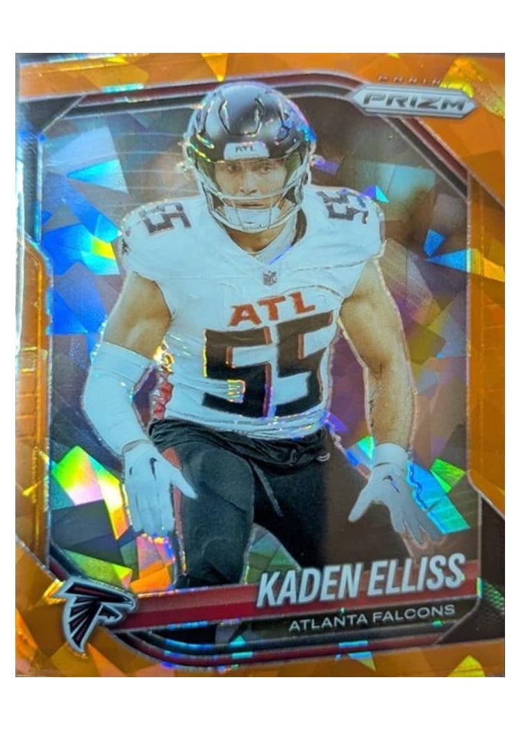 2025 Panini Prizm Base Set Kaden Elliss Orange Ice #11 card