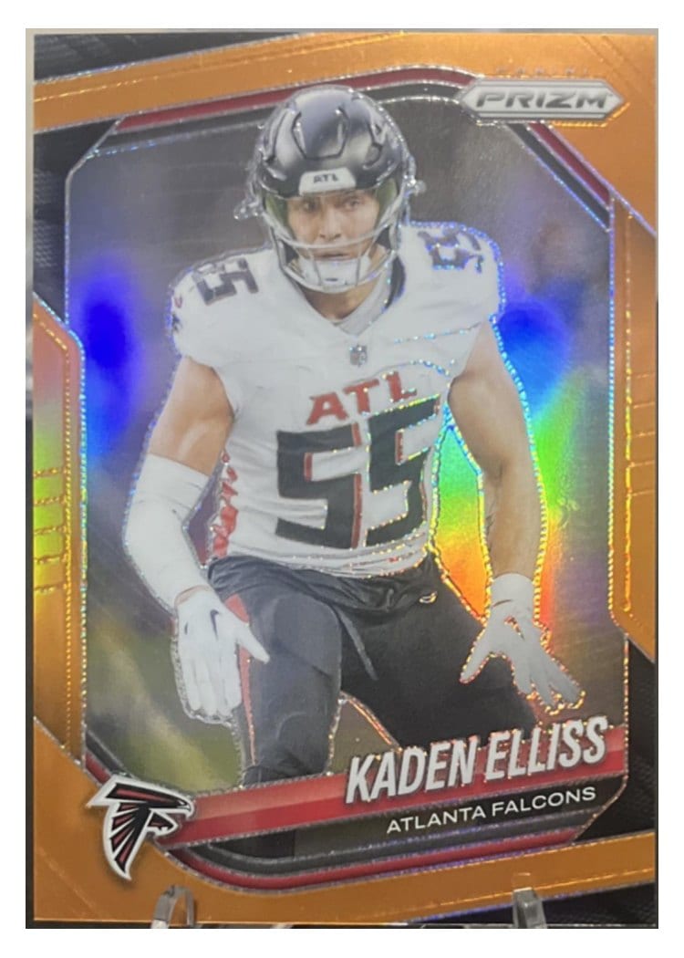 2025 Panini Prizm Base Set Kaden Elliss Orange #11 card
