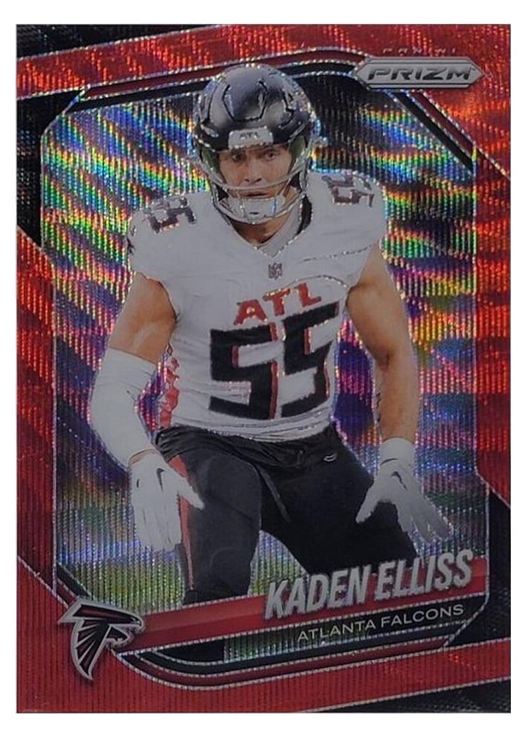2025 Panini Prizm Base Set Kaden Elliss Red Wave #11 card