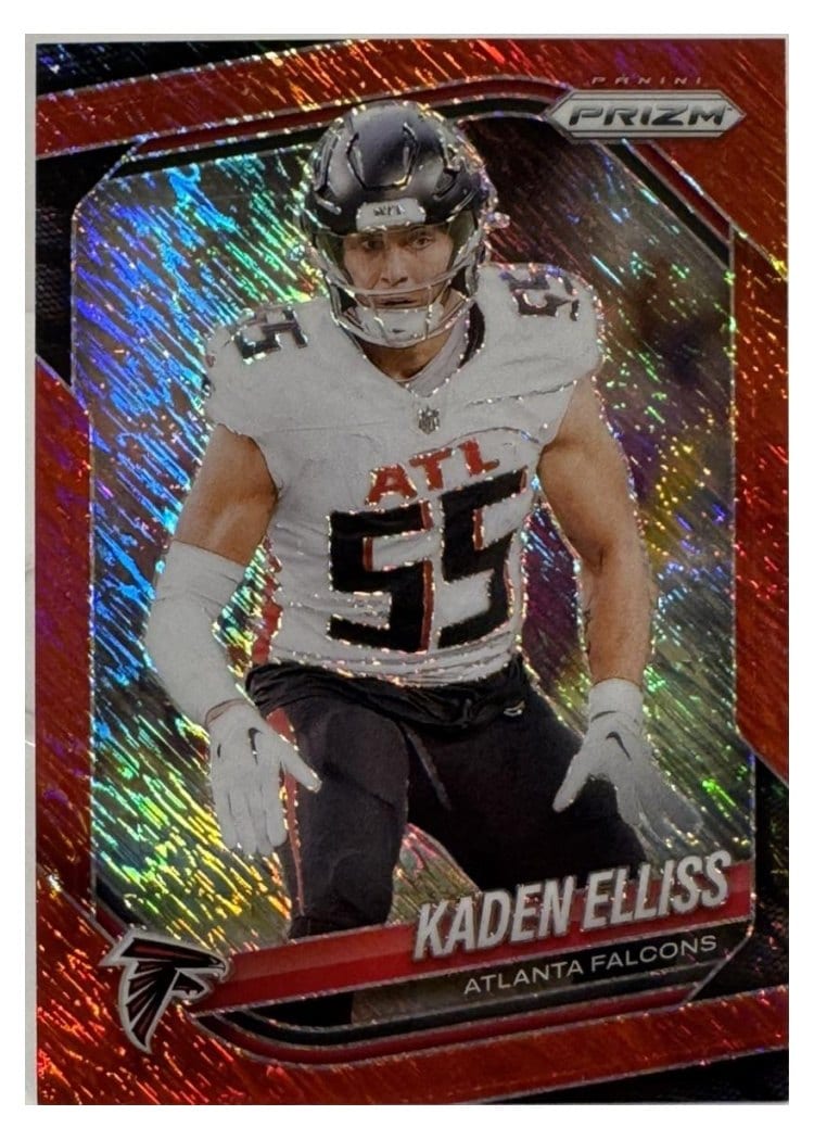 2025 Panini Prizm Base Set Kaden Elliss Red Shimmer #11 card