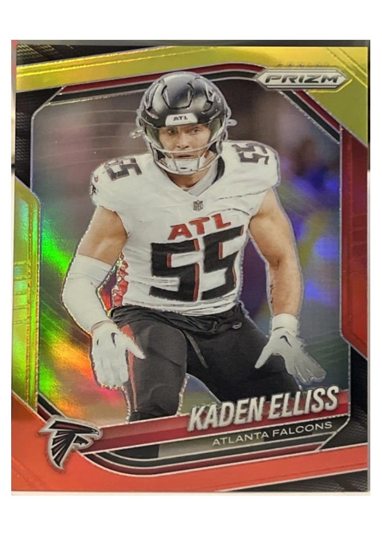2025 Panini Prizm Base Set Kaden Elliss Red Yellow #11 card