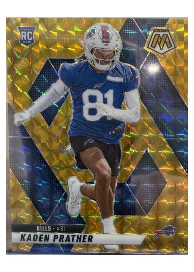 2025 Panini Mosaic Base Set Kaden Prather Gold #343 card