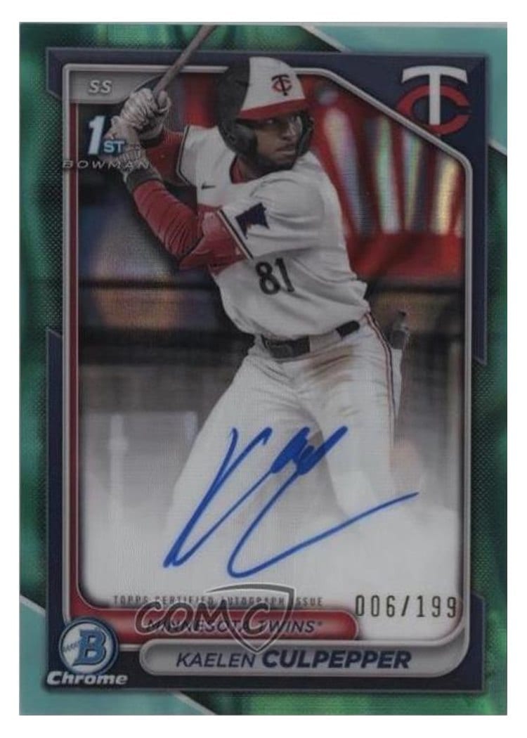 2024 Bowman Draft Chrome Prospect Autographs Kaelen Culpepper #CPA-KC card