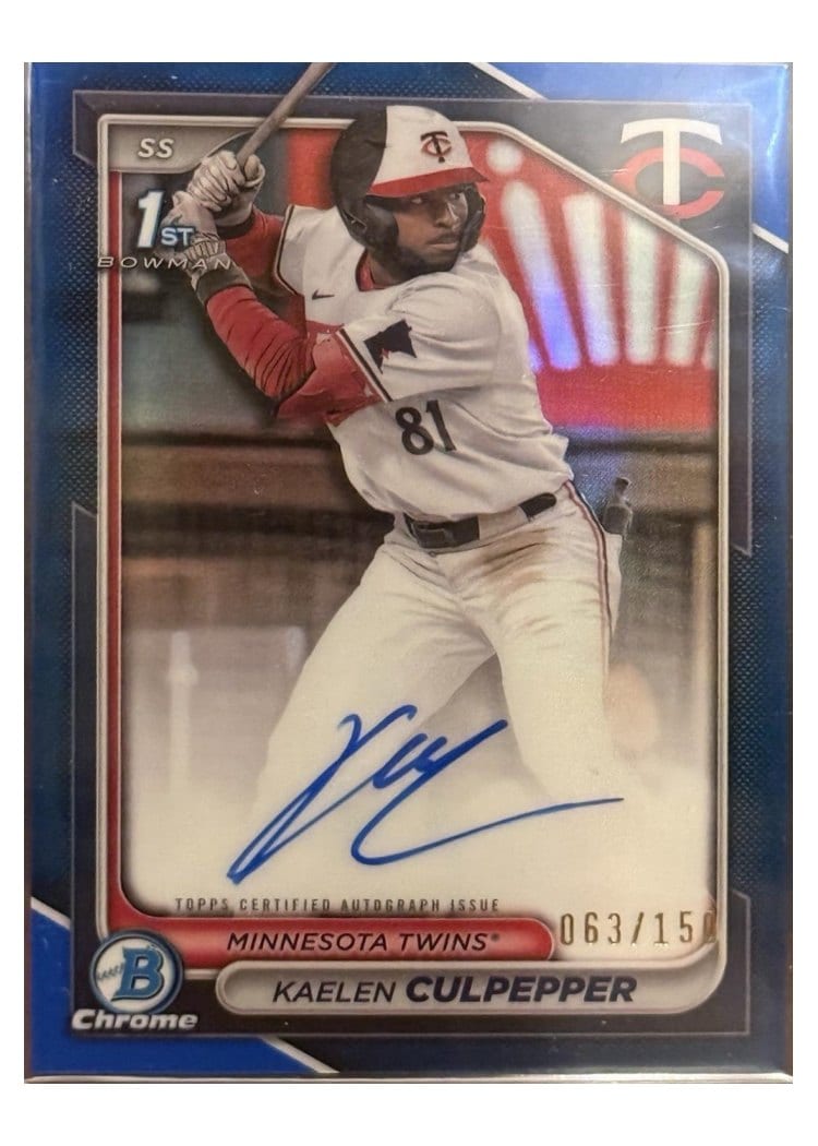 2024 Bowman Draft Chrome Prospect Autographs Kaelen Culpepper #CPA-KC card