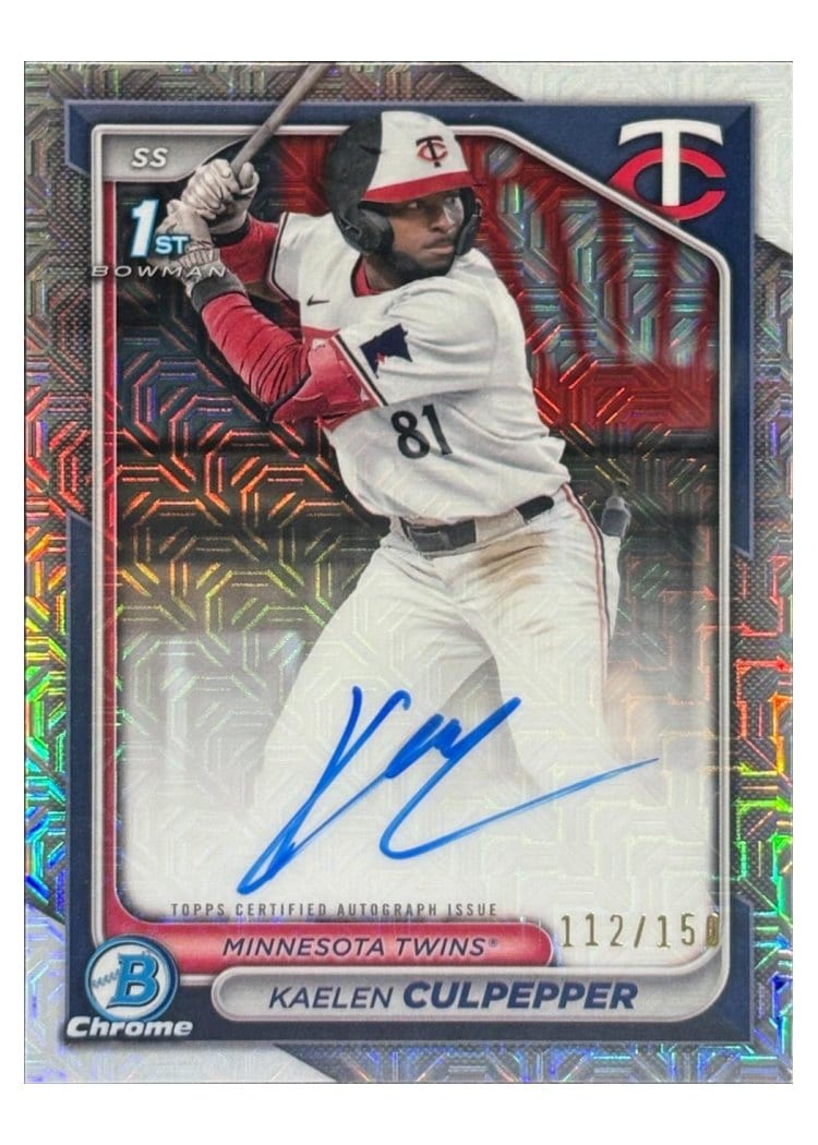 2024 Bowman Draft Chrome Prospect Autographs Kaelen Culpepper #CPA-KC card