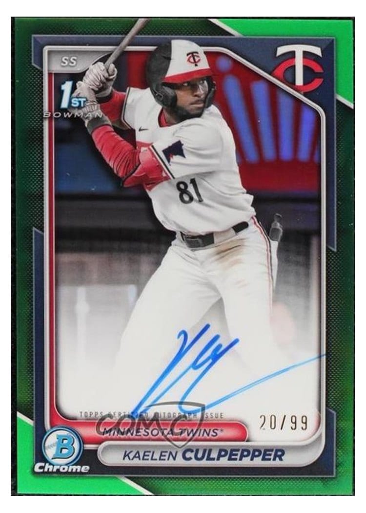 2024 Bowman Draft Chrome Prospect Autographs Kaelen Culpepper #CPA-KC card