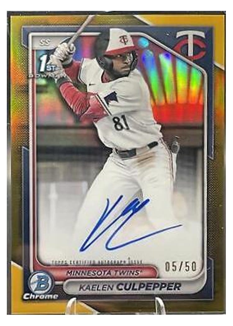 2024 Bowman Draft Chrome Prospect Autographs Kaelen Culpepper #CPA-KC card