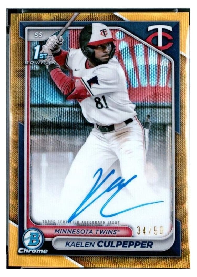 2024 Bowman Draft Chrome Prospect Autographs Kaelen Culpepper #CPA-KC card