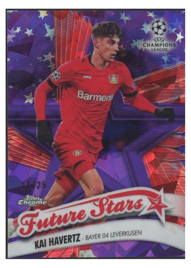 2019 Topps Chrome UEFA Champions League Sapphire Future Stars Kai Havertz #FS-KH card