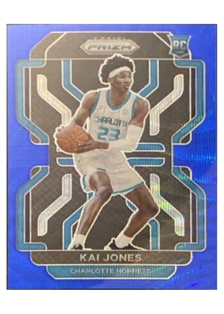 2021 Panini Prizm Kai Jones Blue Wave #323 card