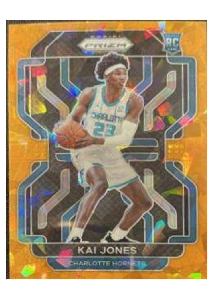 2021 Panini Prizm Kai Jones Orange Hyper Prizm #323 card