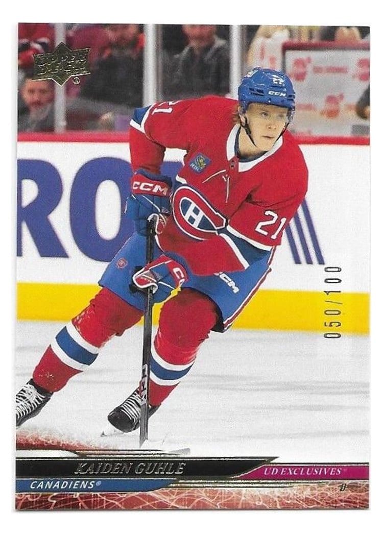 2024-25 Upper Deck Base Set Kaiden Guhle #339 card
