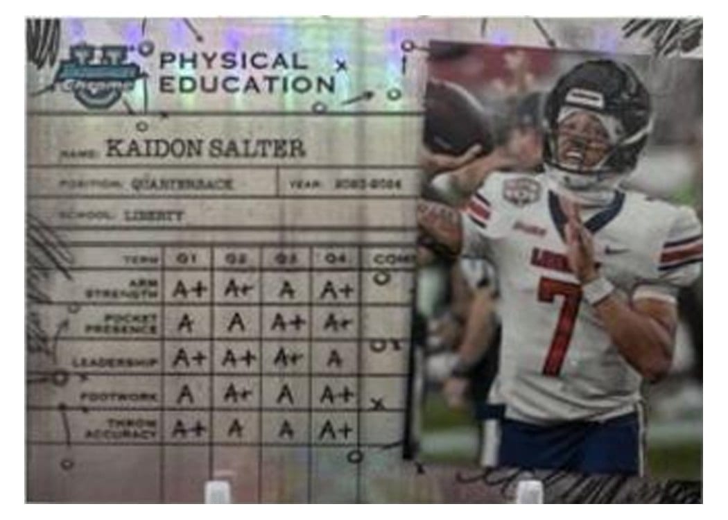 2024 Bowman University Chrome Physical Education Set Kaidon Salter #PE-14 card