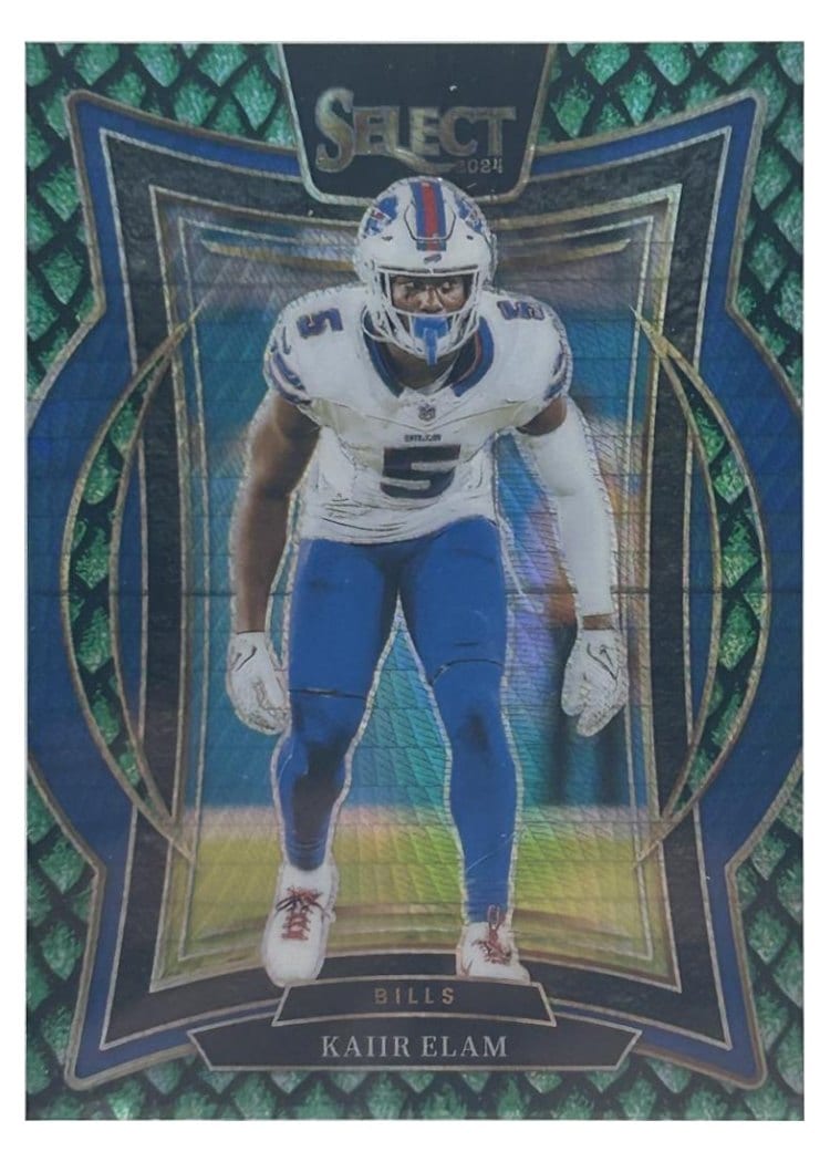 2024 Panini Select Base Set Kaiir Elam Dragon Scale Prizm #8 card