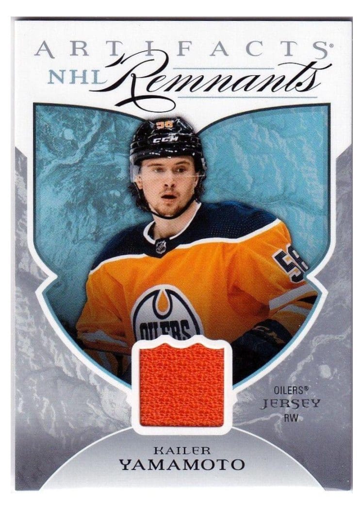 2022-23 Upper Deck Artifacts NHL Remnants Kailer Yamamoto #NR-KY card