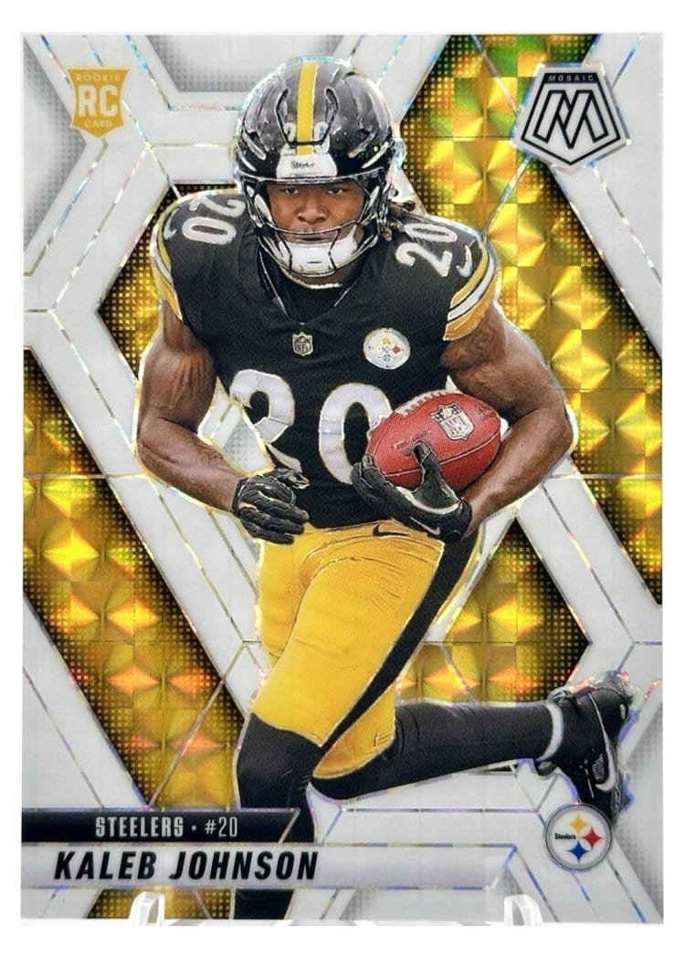 2025 Panini Mosaic Base Set Kaleb Johnson White #315 card